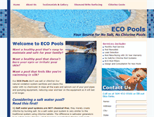 Tablet Screenshot of ecopoolservice.com